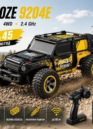 Радиоуправляемая машинка enoze 9204e 1:10 4wd внедорожник до 45 км/ч мощная rc авто большие колеса