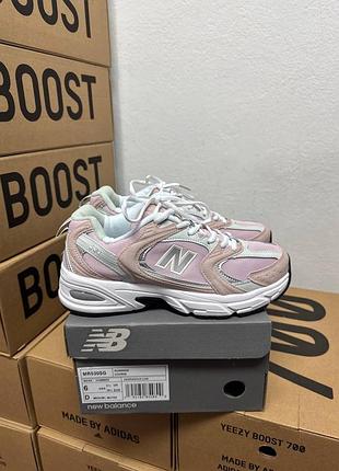 Кроссовки new balance 530 pink white / Зеленос 530 розово белые 36 37 38 39 40