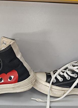 Жіночі кеди comme des garcons play x converse