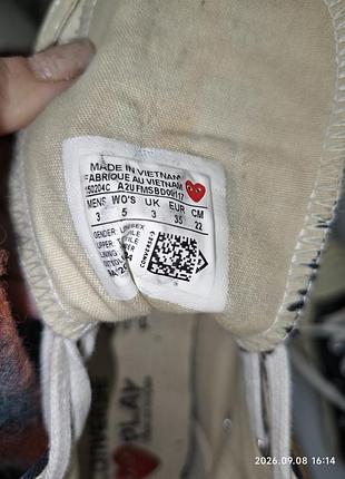 Женские кеды comme des garcons play x converse 3
