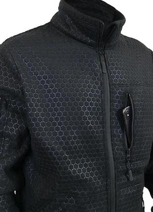 Флисовая кофта militex windblock tactical black mod. 4 6