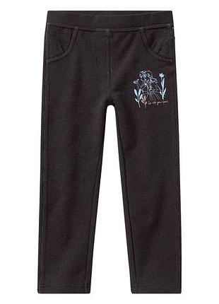 Джеггинсы skinny двунитка для девочки disney frozen 387282 098-104 см (2-4 years) черный