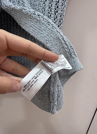Блакитна блуза вʼязана zara 8