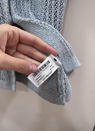 Блакитна блуза вʼязана zara 7