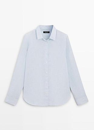 Лляна сорочка від massimo dutti 5