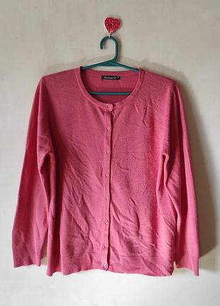 Розовый базовый кардиган bonmarché на пуговицах, размер 18 (xl/2xl)