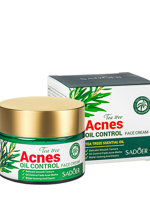 Крем для лица от акне, прыщей sadoer tea tree acnes oil control 50 г sd50873 daily skin care