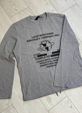 Кофта свитшот love moschino big logo l
