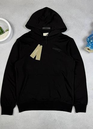 Худи essentials fear of god черная