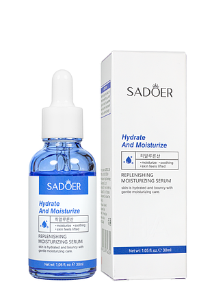 Сыворотка для лица увлажняющая sadoer с гиалуроновой кислотой, 30 мл daily skin care