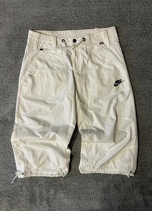Вантажні бриджі nike y2k карго білі, розмір m, поліестер
