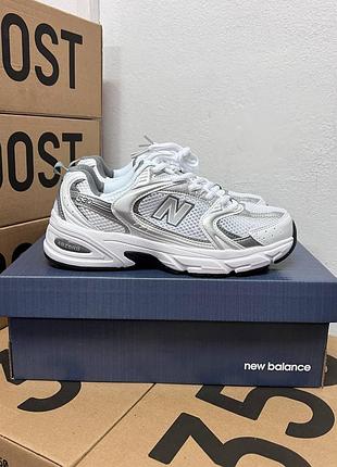Кроссовки new balance 530 grey silver / консультал 530 белые серые 38 39 40 41 42 43