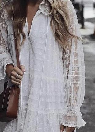 Сукня zara  мереживна 8