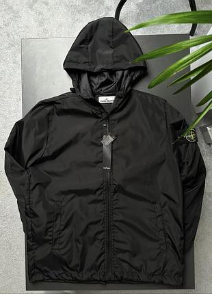 Stone island вітровка чоловіча | куртка stone island | чорна
