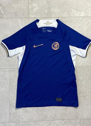 Дитяча футбольна джерсі футболка челсі chelsea fc london england 2023-2024 nike home kit jersey kids size small 128-137 cm