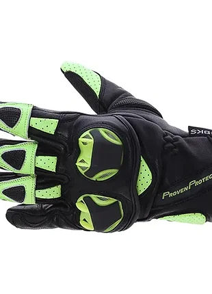 Мотоперчатки bks 103 circuit gloves black yellow fluo