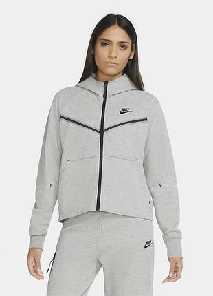 Сіра кофта nike tech fleece оригінал зіпка худі