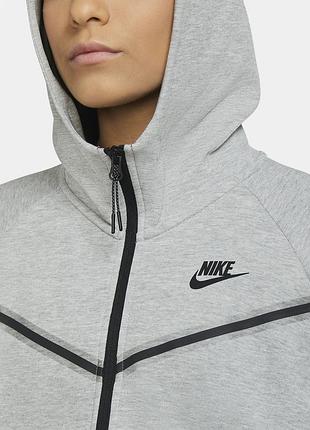 Сіра кофта nike tech fleece оригінал зіпка худі 3