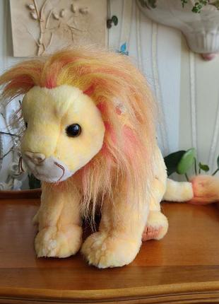 Винтажная игрушка ty beanie buddies лев bushwig / мягкий лев tty tie-dye plush