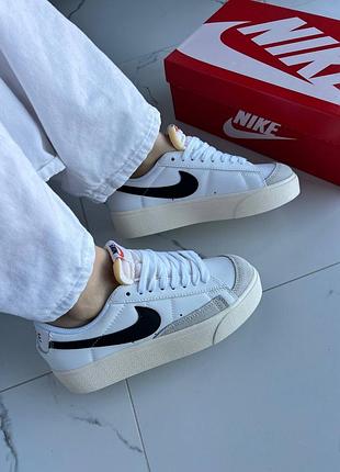 Nike blazer low platform white 3