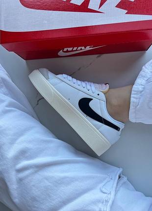 Nike blazer low platform white 7