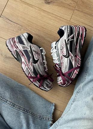 Nike initiator custom grey red 7