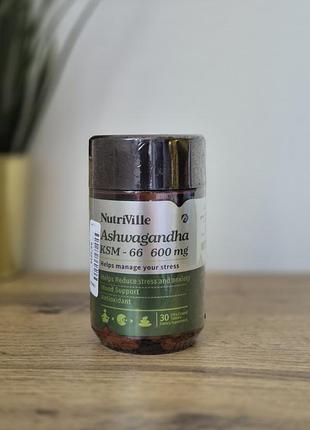 Nutreville ashwagandha ksm-66 (5%) + l-theanine ашваганда