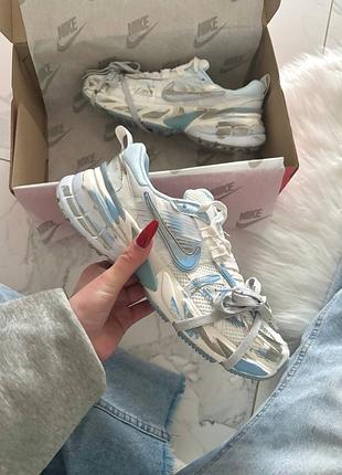 Nike v2k run custom white blue