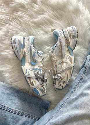 Nike v2k run custom white blue 8