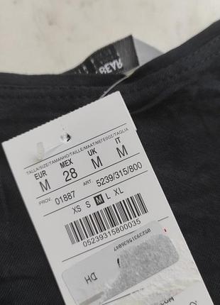 Женская майка из вискозы черная m pull &amp; bear испания 6