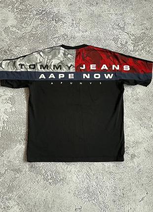 Футболка tommy jeans aape оригінал с-м чоловіча футболка a bathing ape