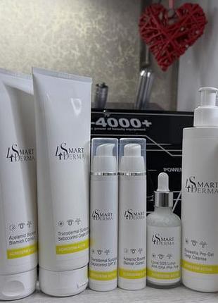 Smart4derma, acnedermactiv себорегулююча лінійка для лікування акне