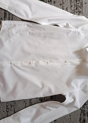 H&amp;m рубашка белая 134 8-9р.