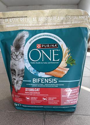 Сухий корм purina one sterilcat з лососем 1,4 кг