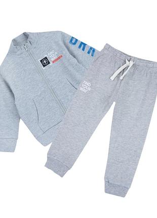 Утепленный спортивный костюм chicco light grey find yourway