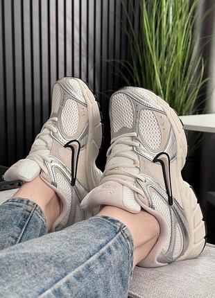 Nike v5 rnr white beige silver black 7