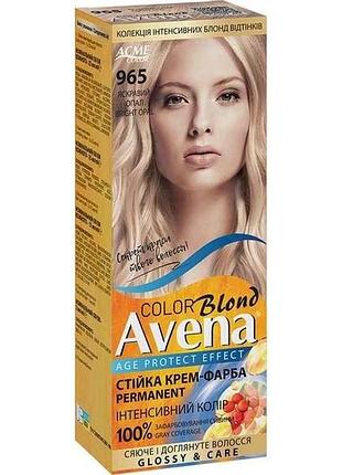 Крем-краска для волос blond color 965 яркий опал тм avena