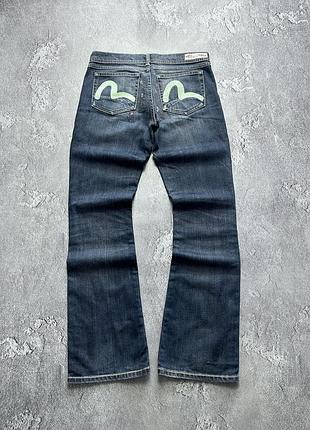 Vintage винтажные женские джинсы evisu x puma эвису пума big logo casual кэжуал size 29/32