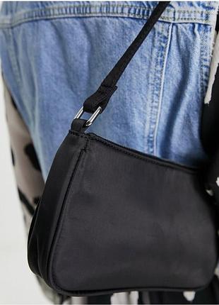 Сумка asos (нейлон,багет) 4