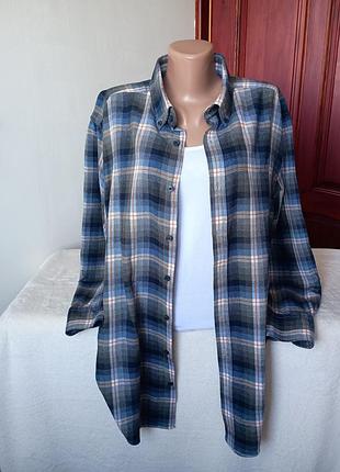 Стильная фланелевая рубашка casa moda xl/xxl размер