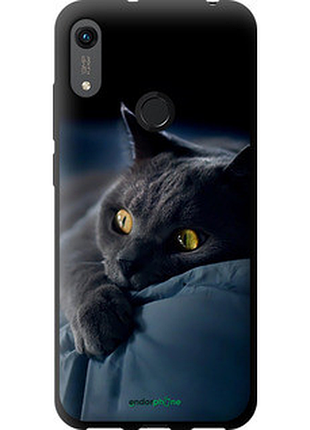 Чохол на huawei honor 8a димчастий кіт "825b-1635-2448"