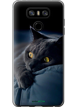 Чохол на lg g6 димчастий кіт "825u-836-2448"