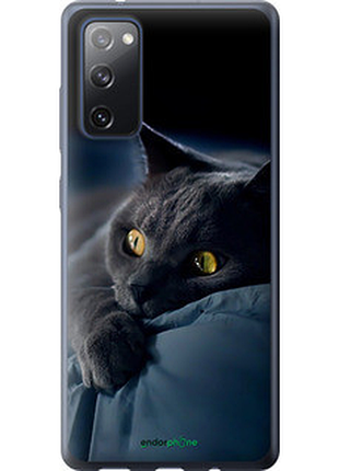 Чехол на samsung galaxy s20 fe g780f дымчатый кот "825u-2075-2448"