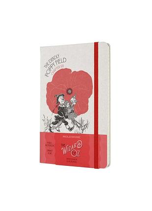 Записная книжка moleskine wizard of oz средняя, линейка поле маков (lewozqp060pf)