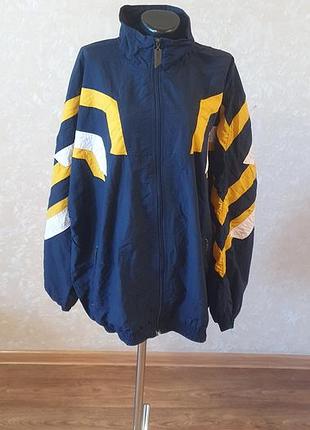 Винтажная спортивная ветровка alex athletics, ретро куртка в стиле 90-х, р. xxl