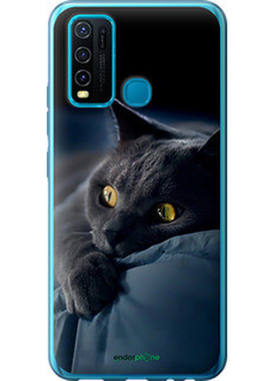 Чохол на vivo y30 димчастий кіт "825u-2154-2448"