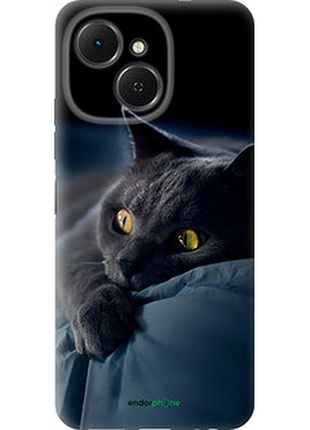 Чехол на tecno spark 40c дымчатый кот "825u-4127-2448"