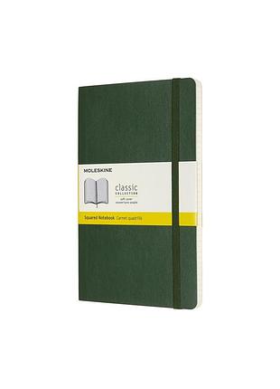Блокнот moleskine classic средний, клетка миртовый зеленый мягкий (qp617k15)