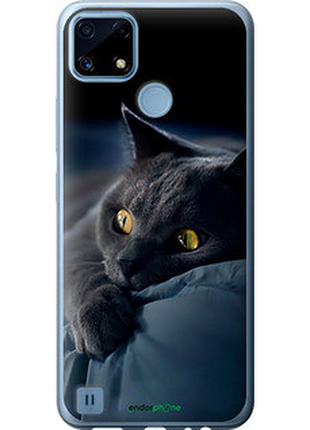 Чохол на realme c21 димчастий кіт "825u-2321-2448"