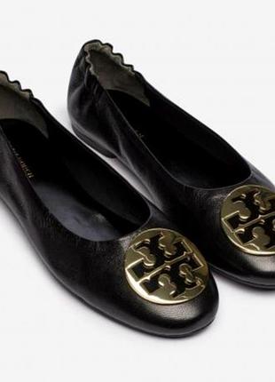 Кожаные балетки tory burch